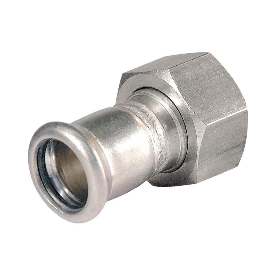 BONFIX M-Press RVS 2-del kop. 3/4" x 18  rvs wartel